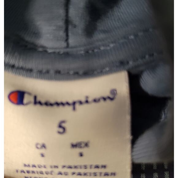 Champion size 5 boys 2 piece outfit pullover hoodie and jogger sweatpants blue - Picture 8 of 9